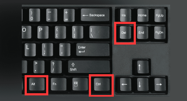 Ctrl + Alt + Delete