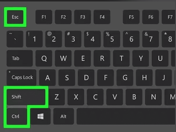 Ctrl + Shift + Esc