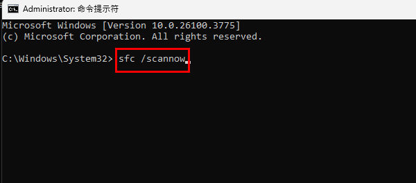 執(zhí)行系統(tǒng)文件檢查